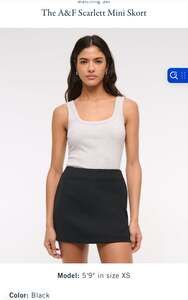 The A&F Scarlett Mini Skort